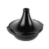 Tajine base en Aluminium recyclé et couvercle en céramique Noir Satin 30 cm - Visuel 0